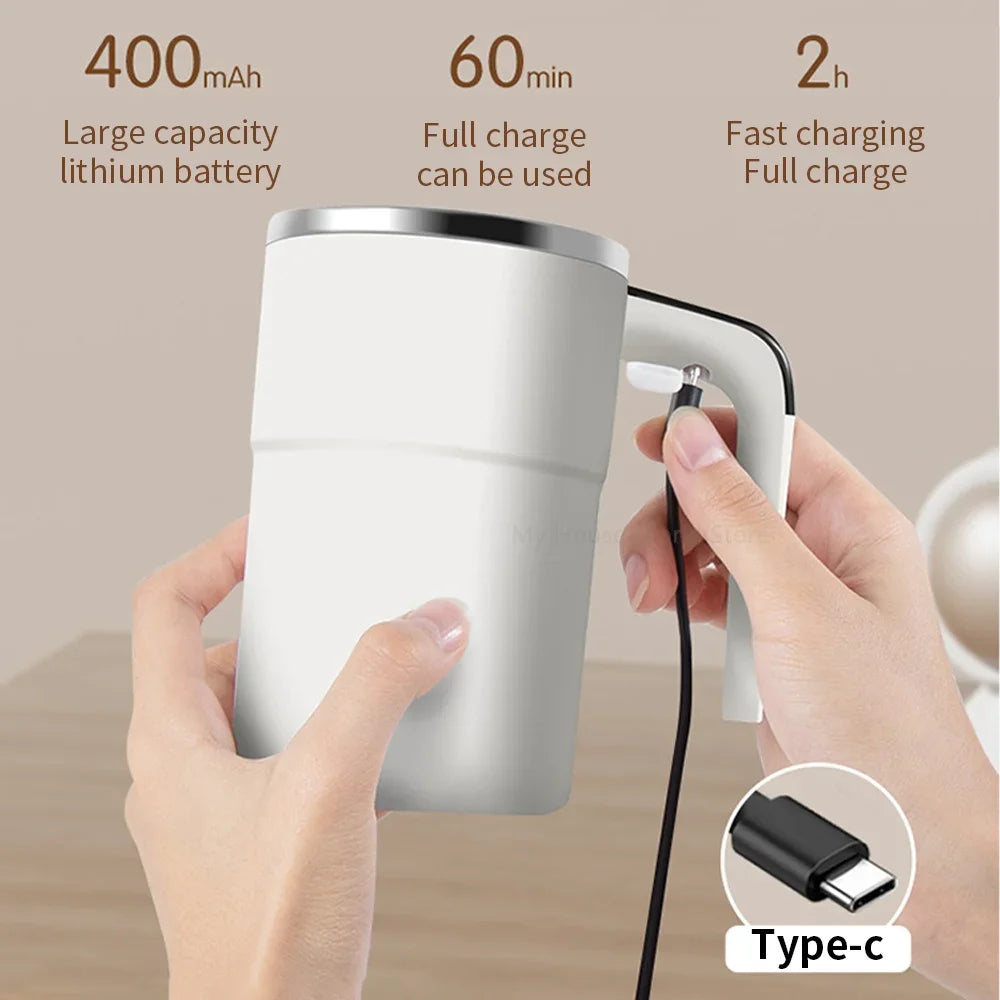 Mini Electric Coffee Self Mixing Mug Waterproof Food Safe